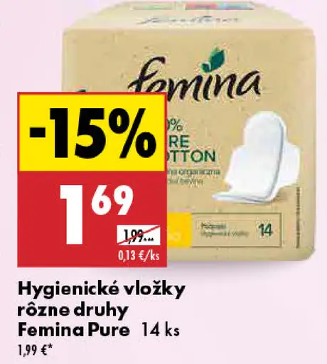 Femina Pure Hygienické vložky