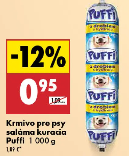 Puffi kuracia saláma pre psy