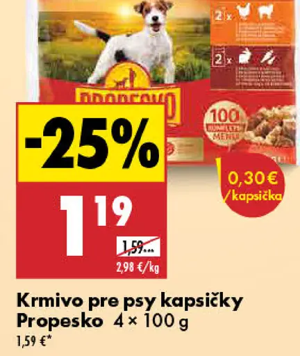 Propesko kapsičky pre psy