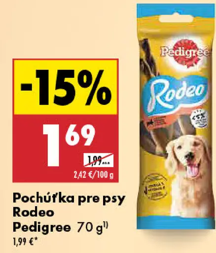 Pedigree Rodeo pochúťka pre psa