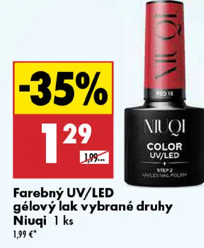 Farebný UV/LED gélový lak na nechty