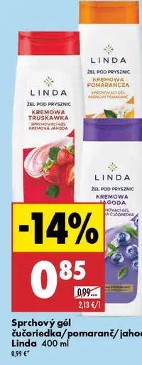 Linda sprchový gél pomaranč