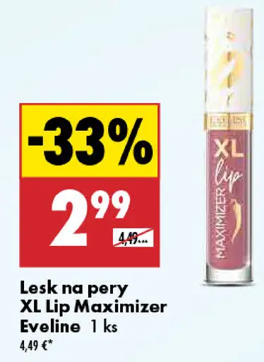 Lesk na pery XL Lip Maximizer Eveline