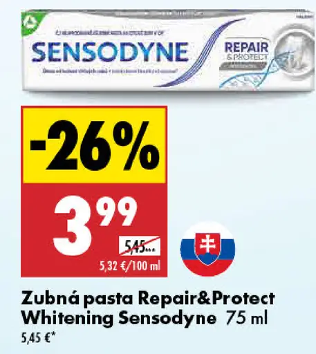 Zubná pasta Repair&Protect Whitening Sensodyne