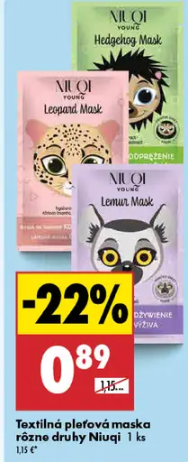 Niuqi Textilná pleťová maska