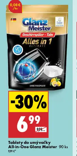 Glanz Meister Tablety do umývačky All-in-One