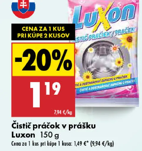 Luxon čistič práčky v prášku