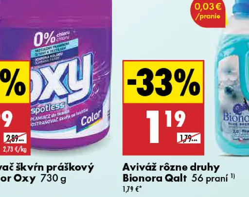 Oxy Spotless White/Color odstraňovač škvŕn práškový