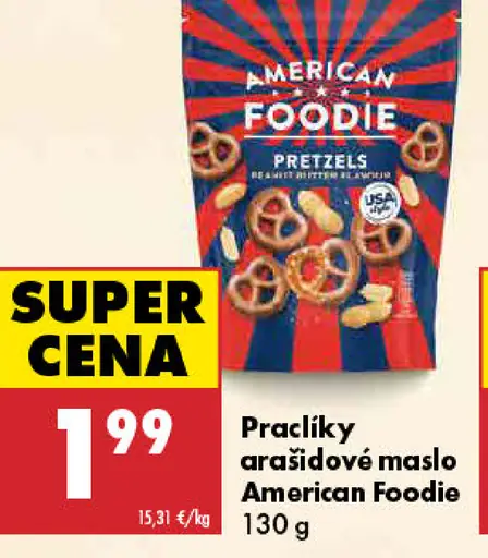 American Foodie praclíky arašidové maslo