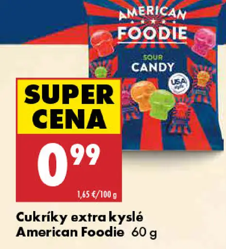 American Foodie cukríky extra kyslé