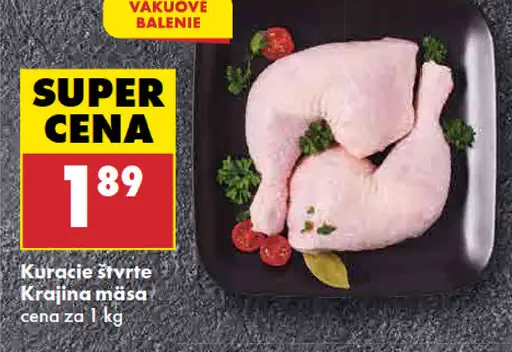 Krajina mäsa Kuracie zadné štvrte