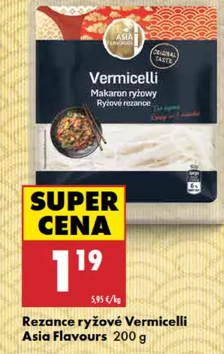 Asia Flavours rezance Vermicelli ryžové