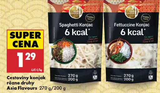 Asia Flavours cestoviny konjak rôzne druhy