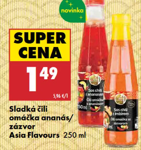 Asia Flavours sladká čili omáčka ananás/zázvor