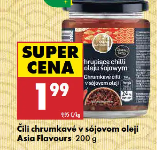 Asia Flavours čili chrumkavé v sójovom oleji