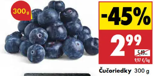 Čučoriedky čerstvé
