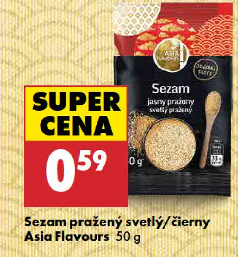 Asia Flavours sezam pražený svetlý/čierny