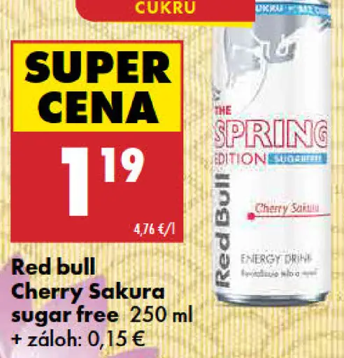 Red Bull The Spring Edition Cherry Sakura sugar free energetický nápoj