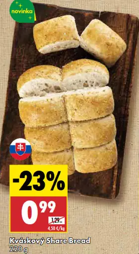 Kváskový share bread