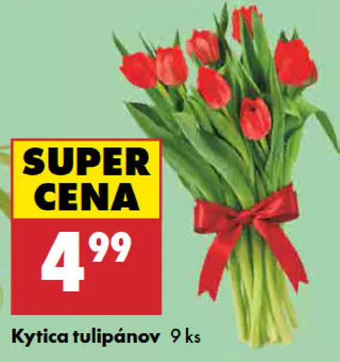 Veľká kytica tulipánov