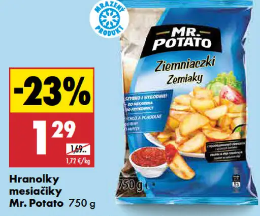 Mr. Potato hranolky mesiačiky mrazené