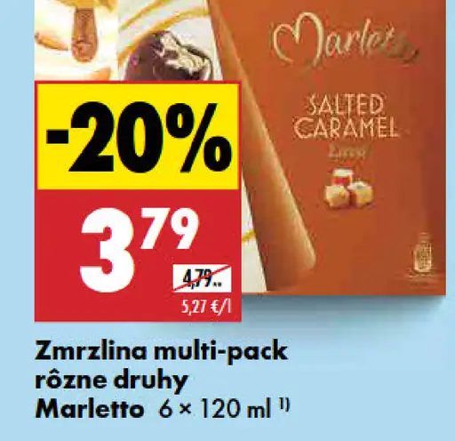 Zmrzlina multi-pack rôzne druhy Marletto
