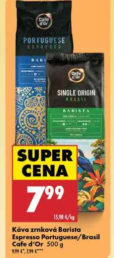 Cafe d'Or Káva zrnková Brasil/Portuguese Espresso