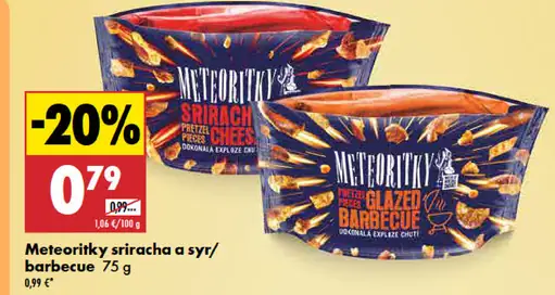 Top Meteority sriracha a syr/barbecue