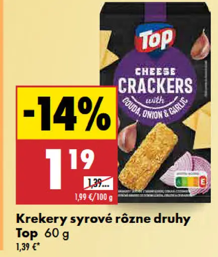 Top Krekery syrové rôzne druhy