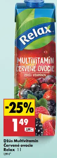 Relax Multivitamín červené ovocie