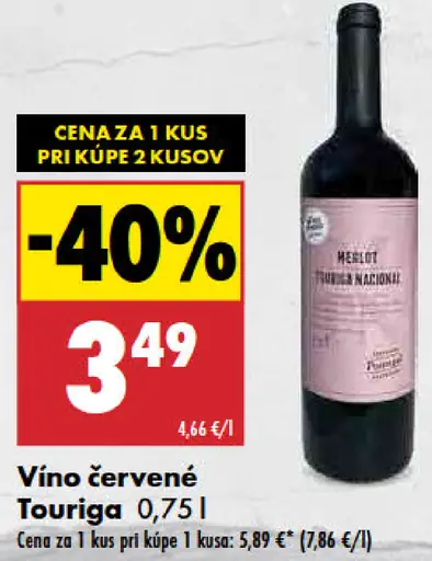 Touriga víno červené