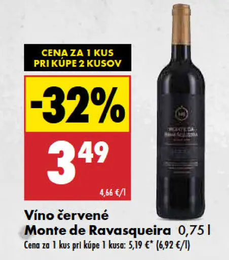 Monte de Ravasqueira Vino červené