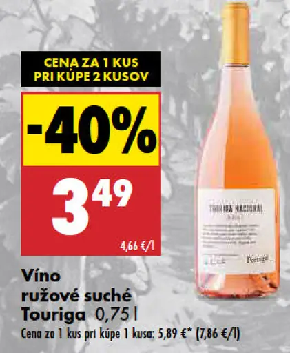 Touriga Vino ružové suché