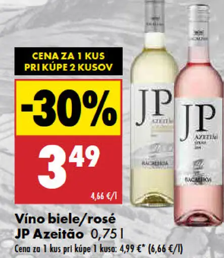 JP Azeitão víno biele/rosé
