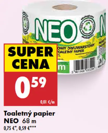 NEO toaletný papier dvojvrstvový