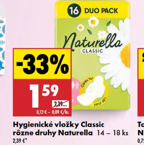 Naturella Classic hygienické vložky