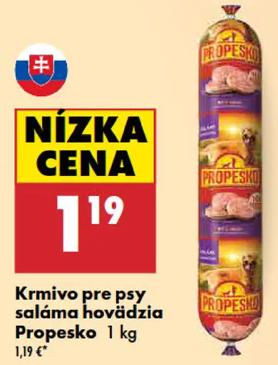 Propesko Krmivo pre psy saláma hovädzia