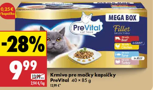 PreVital kapsičky pre mačky