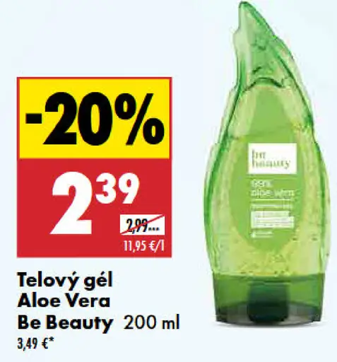 Be Beauty Telový gél Aloe