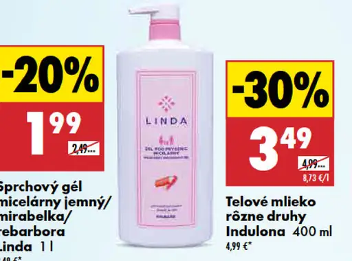 Linda micelárny sprchový gél