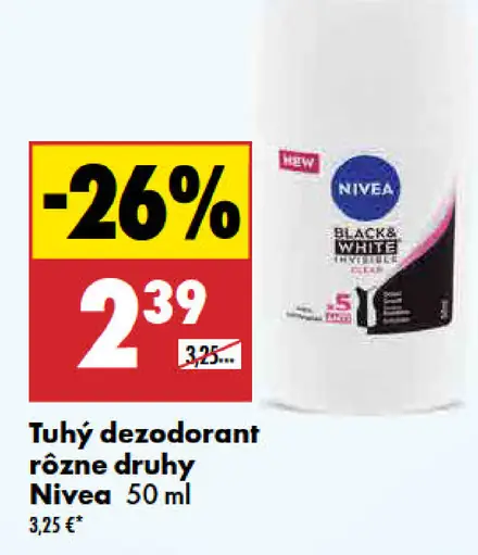 Nivea dezodorant rôzne druhy