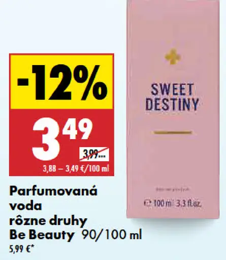Be Beauty Parfumovaná voda rôzne druhy