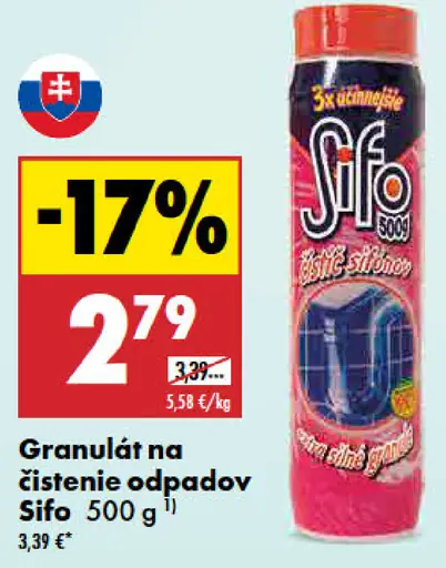 Šifo Granulát na čistenie odpadov