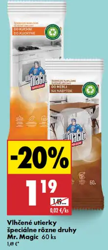 Mr. Magic vlhčené utierky špeciálne