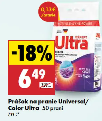 Prášok na pranie Universal/Color Ultra