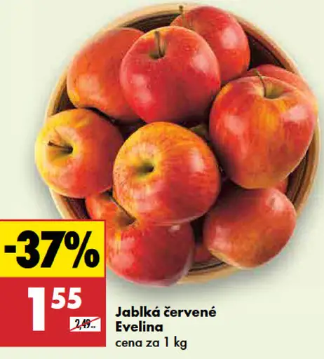 Jablká červené Evelina
