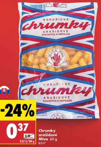 Miva Chrumky arašidové