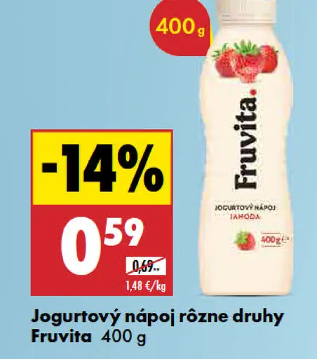 Fruvita Jogurtový nápoj rôzne druhy