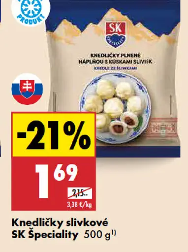 SK Špeciality Knedličky slivka a škorica