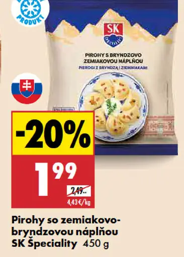 SK Špeciality Pirohy so zemiakovo-bryndzovou náplňou